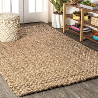 Malinn Hand Woven Boucle Chunky Jute Area Rug