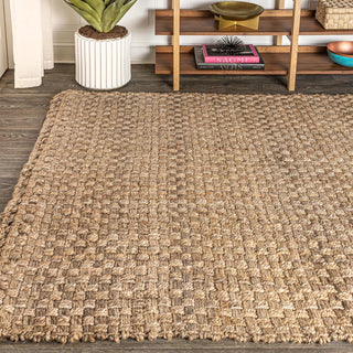 Malinn Hand Woven Boucle Chunky Jute Area Rug