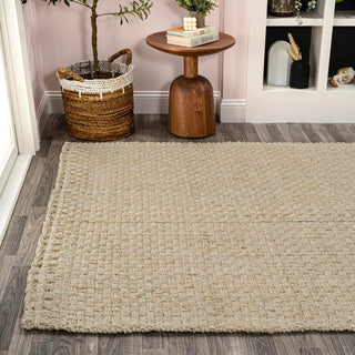 Malinn Hand Woven Boucle Chunky Jute Area Rug