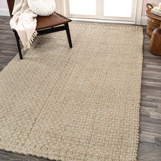 Malinn Hand Woven Boucle Chunky Jute Area Rug