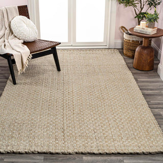 Malinn Hand Woven Boucle Chunky Jute Area Rug