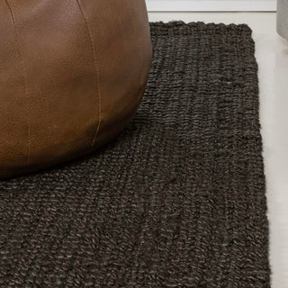 Liva Estera Hand Woven Boucle Area Rug  brown