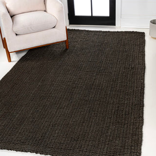 Liva Estera Hand Woven Boucle Area Rug  brown