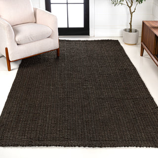 Liva Estera Hand Woven Boucle Area Rug  brown