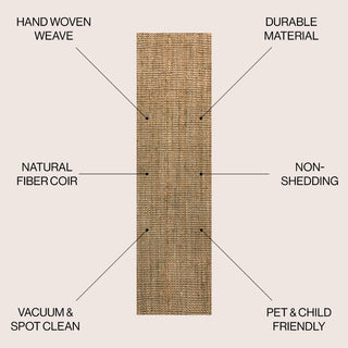 Hartford Traditional Rustic Handwoven Jute Area Rug