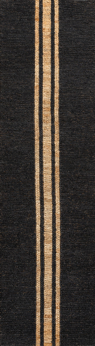 Zoya Rustic Beach House Wide Ticking Stripe Jute Area Rug