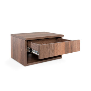 Jdav 15.71" Mid-Century Modern Floating Wall Mounted Nightstand with Soft-Close Drawer and Cable Hole