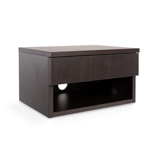 Jdav 15.71" Mid-Century Modern Floating Wall Mounted Nightstand with Soft-Close Drawer and Cable Hole