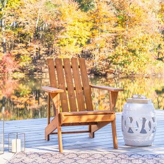 Sandy Outdoor Patio Modern Acacia Wood Adirondack Chair