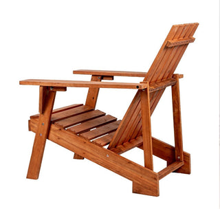 Sandy Outdoor Patio Modern Acacia Wood Adirondack Chair