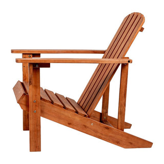 Swami Outdoor Patio Traditional Acacia Wood Adirondack Chair