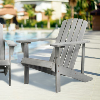 Swami Outdoor Patio Acacia Wood Adirondack Chair