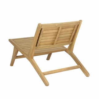 Pace Mid-Century Modern Wood Armless Outdoor Patio Chair