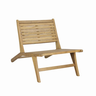 Pace Mid-Century Modern Wood Armless Outdoor Patio Chair