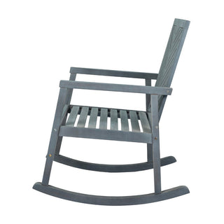 Timothy Chevron-Back Outdoor Rocking Chair