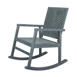 Timothy Chevron-Back Outdoor Rocking Chair