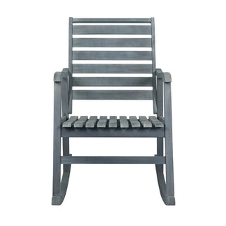 Winado Slat-Back Outdoor Rocking Chair