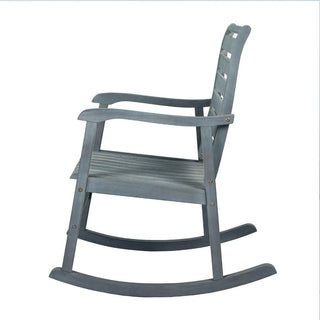 Winado Slat-Back Outdoor Rocking Chair