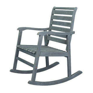 Winado Slat-Back Outdoor Rocking Chair