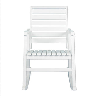 Winado Slat-Back Outdoor Rocking Chair