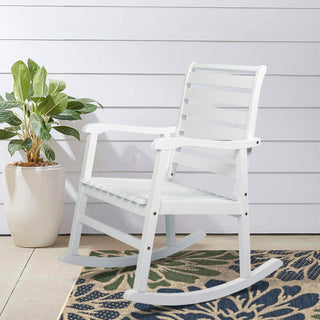 Winado Slat-Back Outdoor Rocking Chair