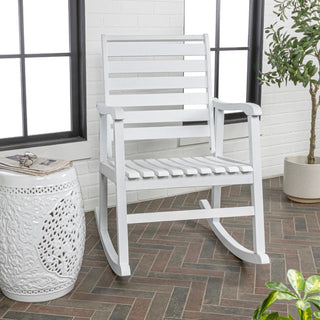 Winado Slat-Back Outdoor Rocking Chair