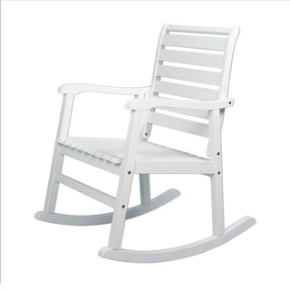 Winado Slat-Back Outdoor Rocking Chair