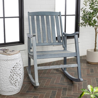 Rajon Slat-Back Outdoor Rocking Chair