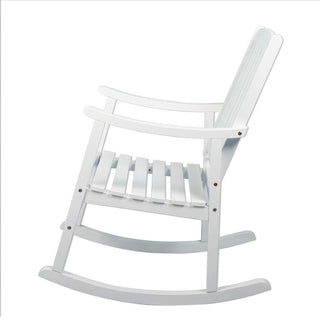 Rajon Slat-Back Outdoor Rocking Chair