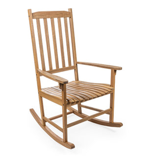 Rocco Slat-Back Outdoor Rocking Chair