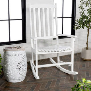 Rocco Slat-Back Outdoor Rocking Chair