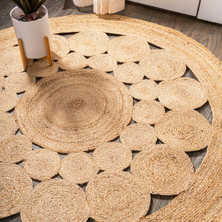 Gare Cassia Natural Jute Boho Area Rug