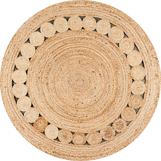 Arka Cassia Natural Jute Boho Area Rug