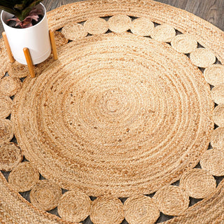 Arka Cassia Natural Jute Boho Area Rug