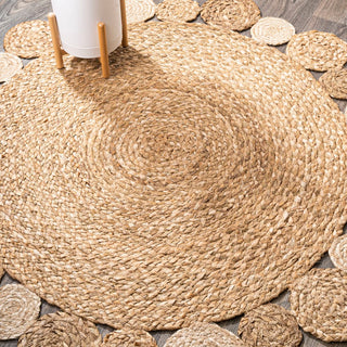 Wulfa Eden Natural Jute hippie Area Rug