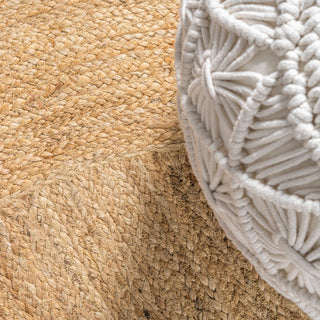 MosheBoho Jute Circle Area Rug