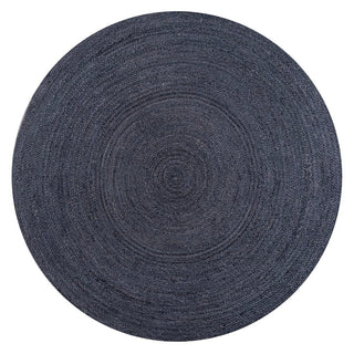 Pilu Braided Coastal Cottage Round Jute Area Rug