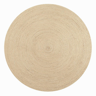 Pilu Braided Coastal Cottage Round Jute Area Rug