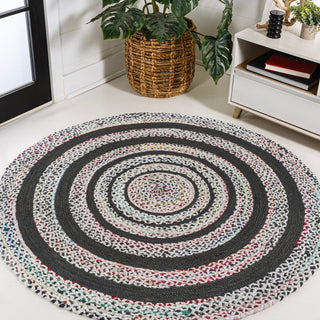 Isla Braided Bohemian Coastal Round Jute Area Rug