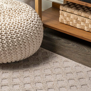 Castelo Rabat High-Low Pile Mini-Diamond Area Rug