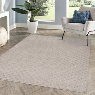 Castelo Rabat High-Low Pile Mini-Diamond Area Rug