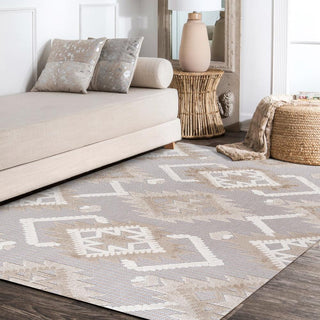 Sabugal Sumak High-Low Pile Neutral Area Rug