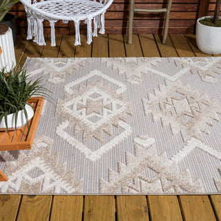 Sabugal Sumak High-Low Pile Neutral Area Rug