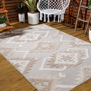 Sabugal Sumak High-Low Pile Neutral Area Rug