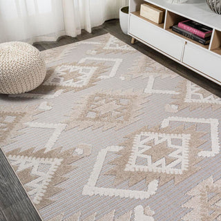 Sabugal Sumak High-Low Pile Neutral Area Rug