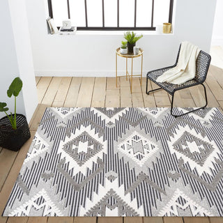 Sabugal Sumak High-Low Pile Neutral Area Rug