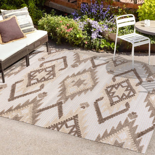 Sabugal Sumak High-Low Pile Neutral Area Rug