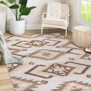 Sabugal Sumak High-Low Pile Neutral Area Rug