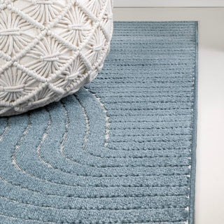 Ewe Minimalist Curve Geometric Rug