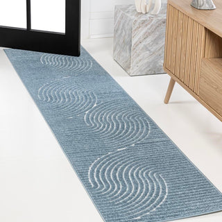 Ewe Minimalist Curve Geometric Rug